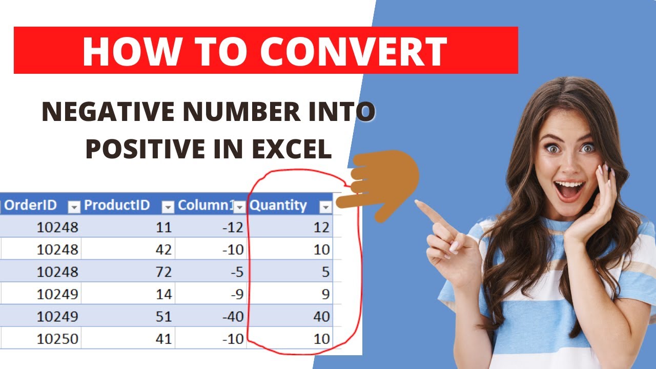 How To Convert Positive To Negative In Excel Using Formula Harryviral