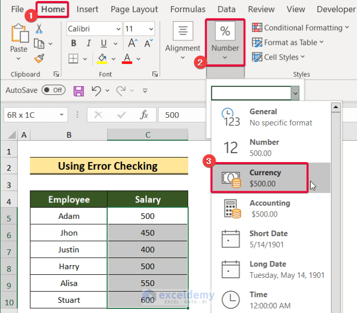 How To Convert Text To Currency In Excel 5 Handy Ways