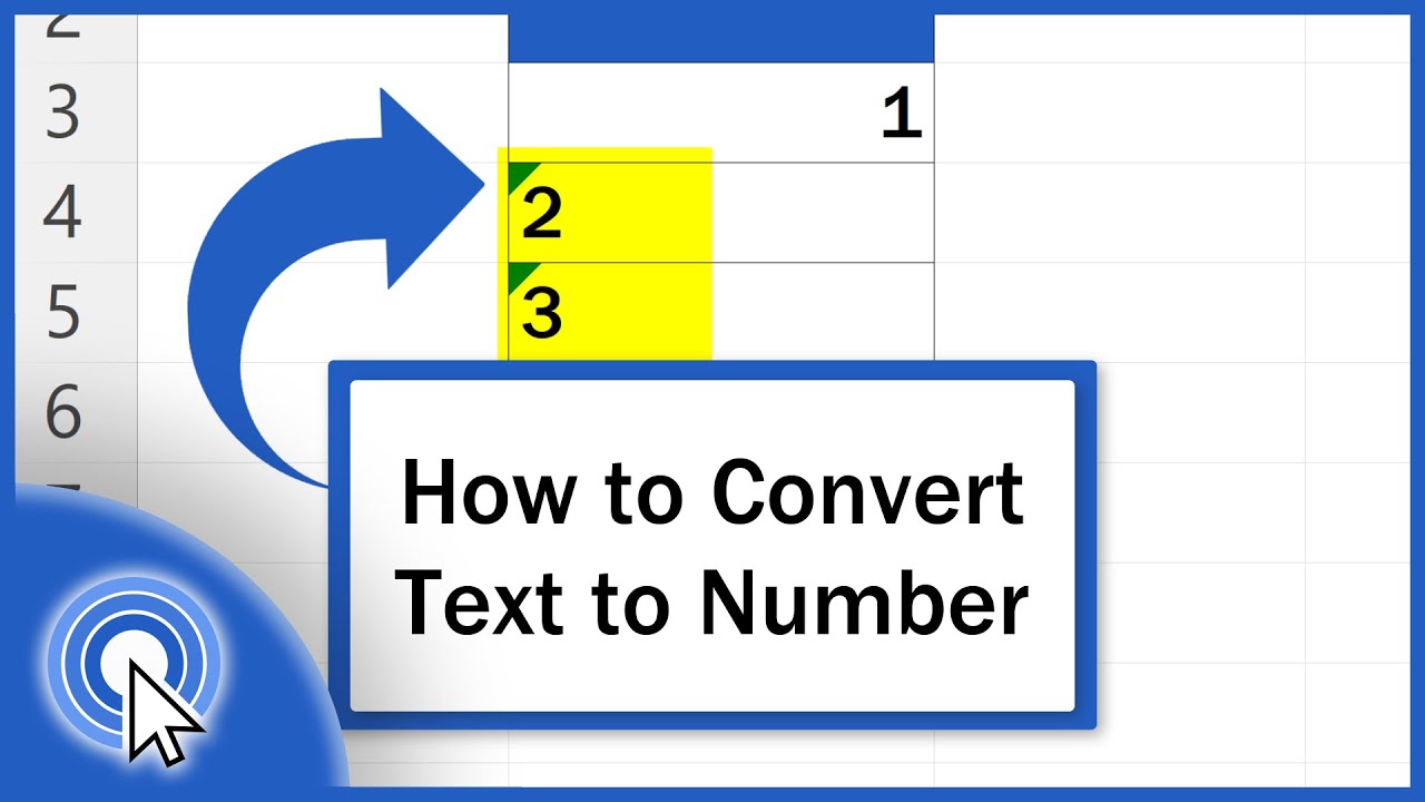 How To Convert Text To Number In Excel Three Quickest Ways Youtube