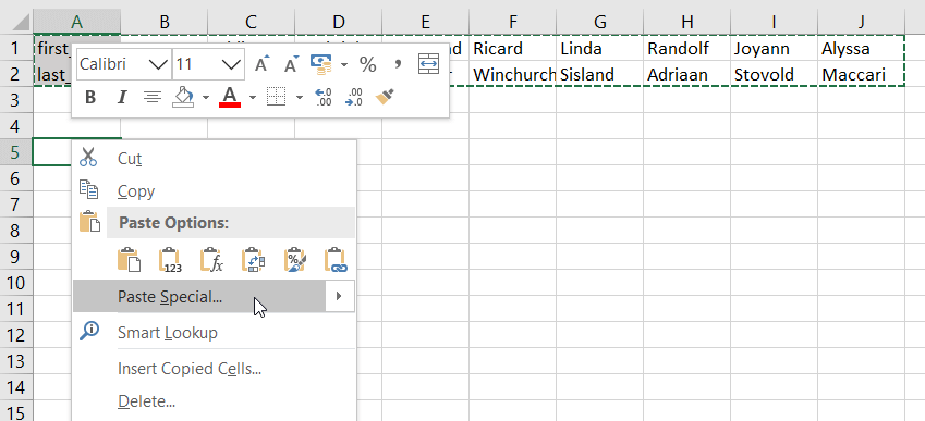 How To Convert Text To Rows In Excel Gerasem