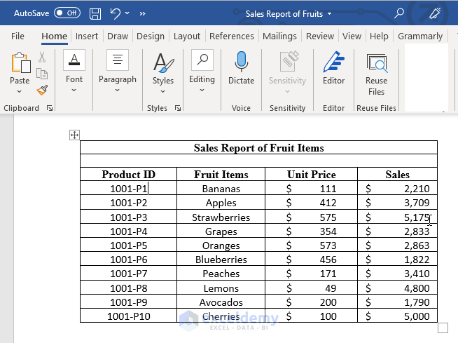 How To Convert Word Table To Excel Spreadsheet 6 Quick Methods