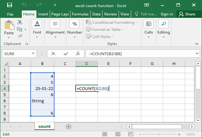 How To Count How Many Values In A Column Excel Free Printable Templates