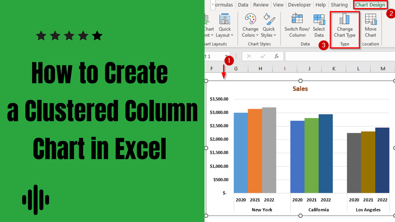 How To Create A Clustered Column Chart In Excel Easy Methods Earn