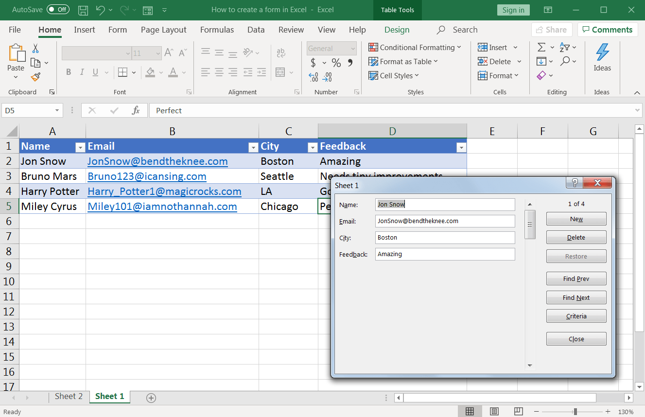 How To Create A Form In Excel 2024 Guide Clickup