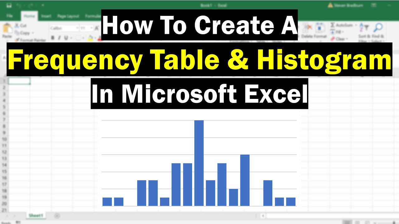 How To Create A Frequency Chart In Excel Chart Walls