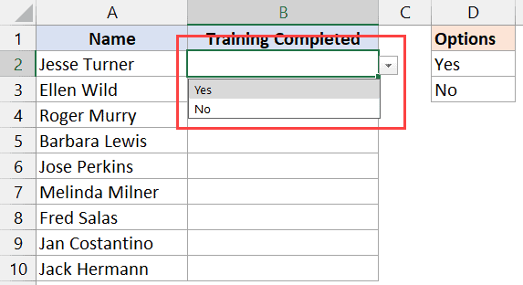 How To Create A Yes Or No Dropdown In Excel Spreadcheaters