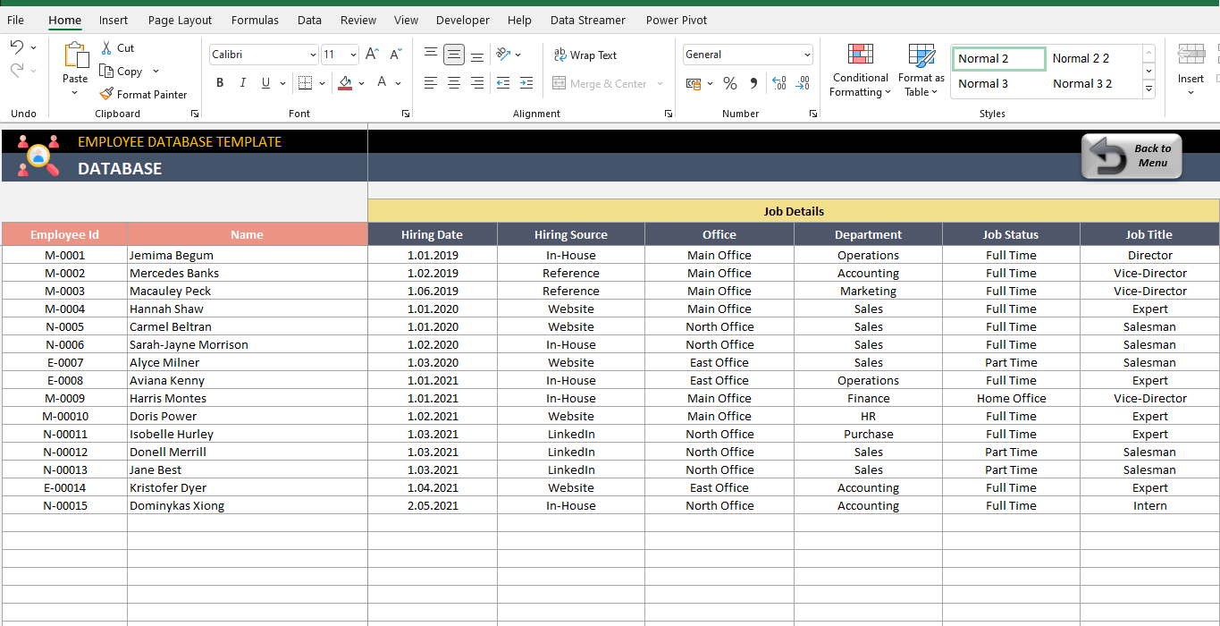 How To Create An Excel Database