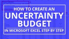 How To Create An Uncertainty Budget In Excel Isobudgets