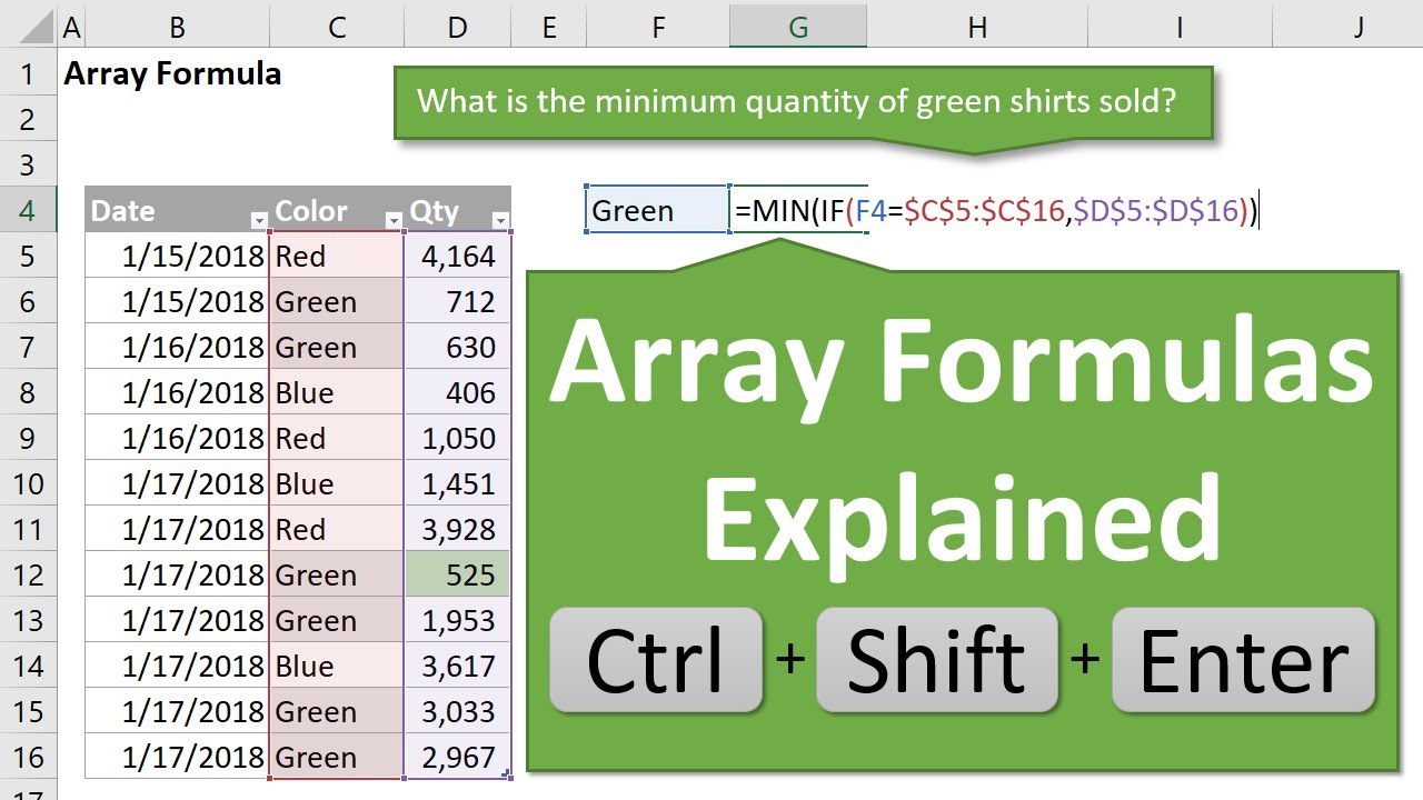 How To Create Array Formula In Excel Complete Guide Youtube