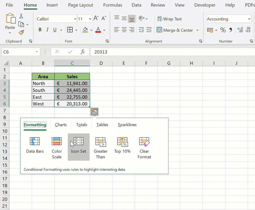 How To Create Pivottables Using The Quick Analysis Tool In Excel