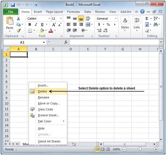 How To Delete An Excel Worksheet