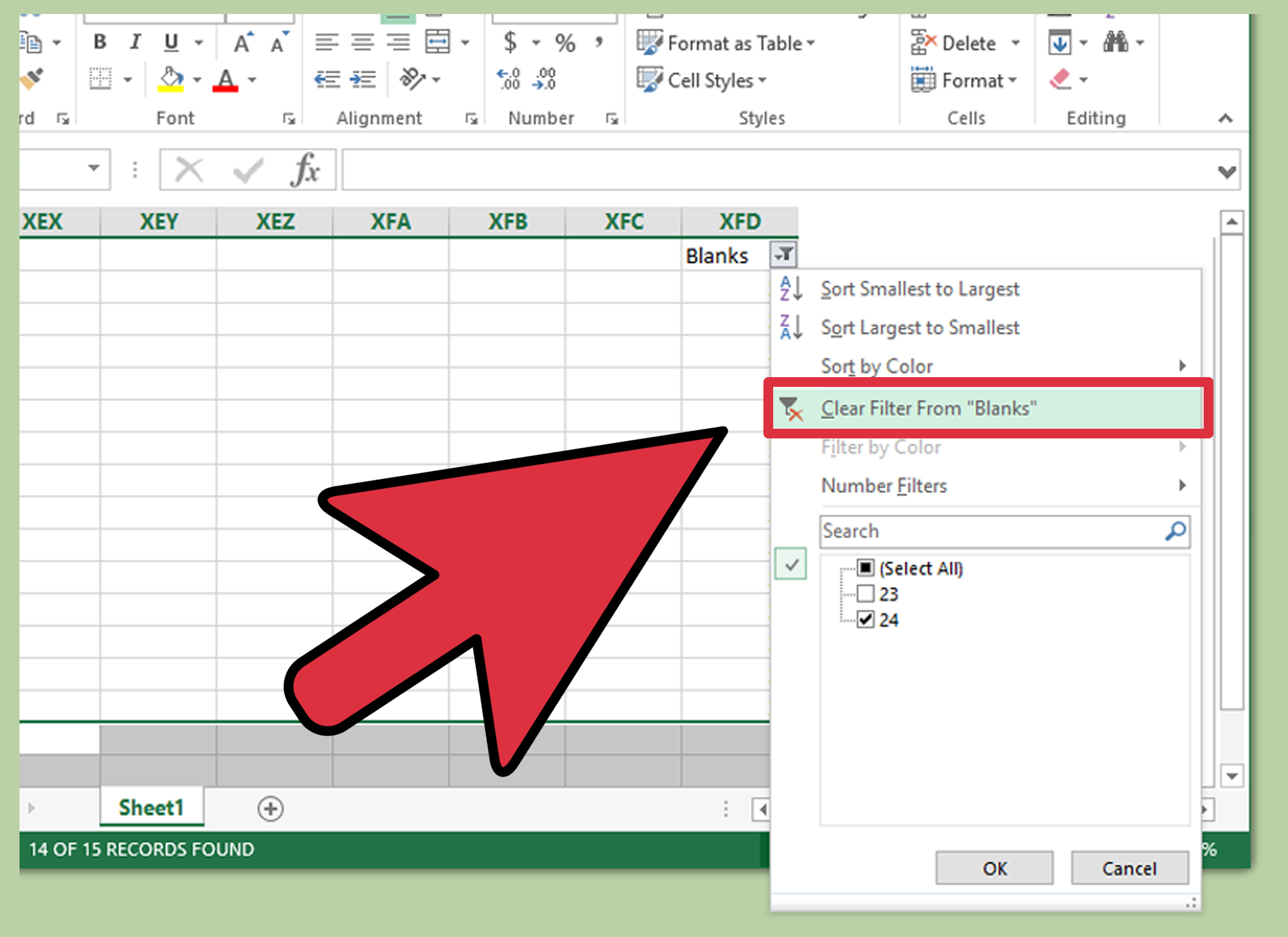 How To Delete Blank Rows In Excel Online