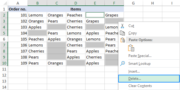 How To Delete Empty Cells In Excel 8 Easy Methods Exceldemy