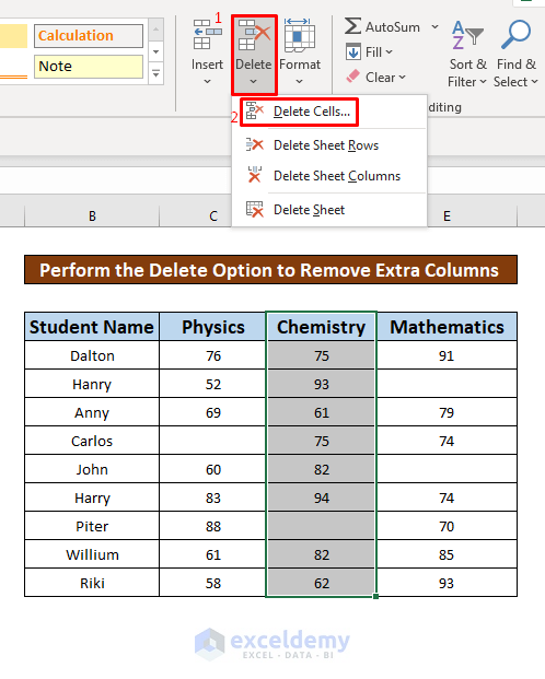 Easily Remove Unwanted Columns in Excel Now