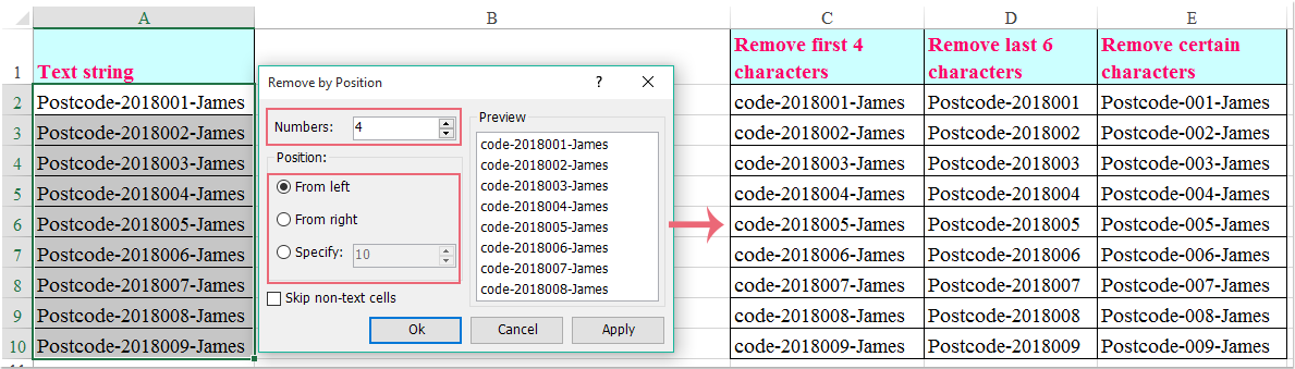 How To Delete First Characters In Excel How To Remove Alpha Characters From Cells In Excel