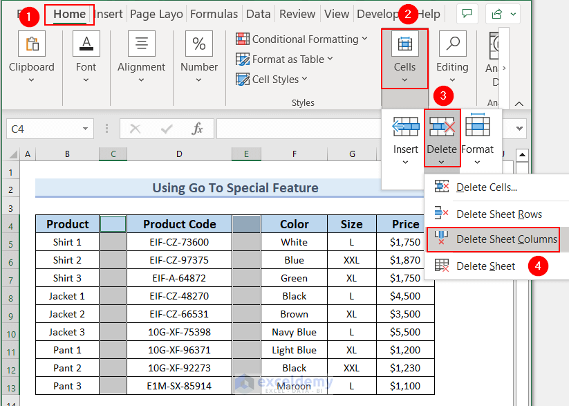 How To Delete Unused Columns In Excel 5 Quick Ways