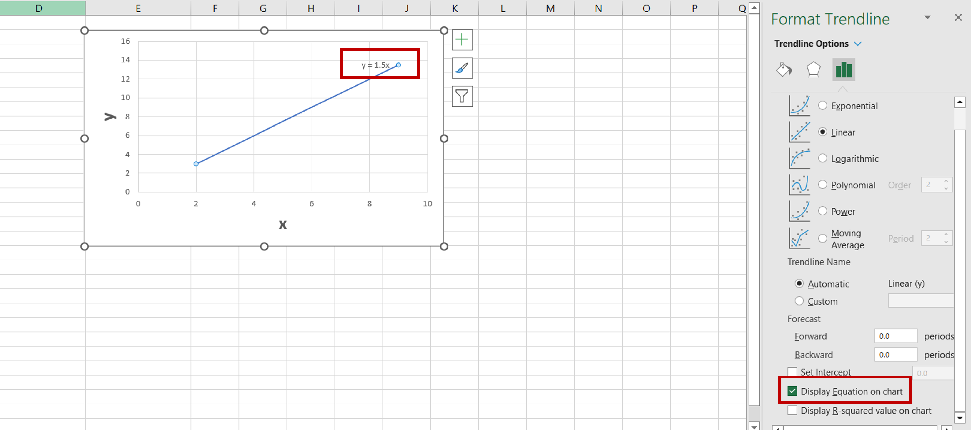 How To Display An Equation On A Chart In Excel Spreadcheaters