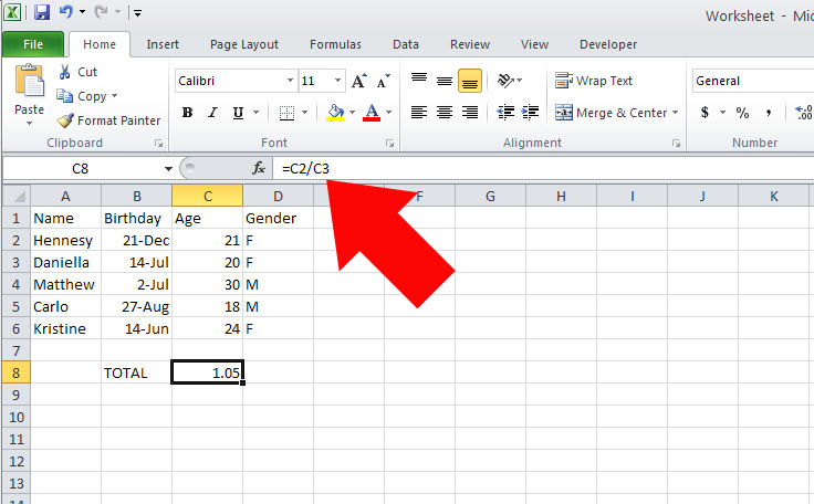 How To Divide An Excel Spreadsheet Ms Excel Tips