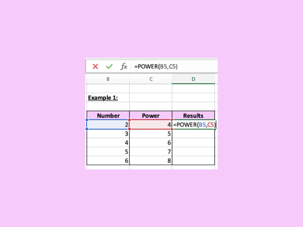 How To Do Exponential Calculation To A Range Of Cells In Excel