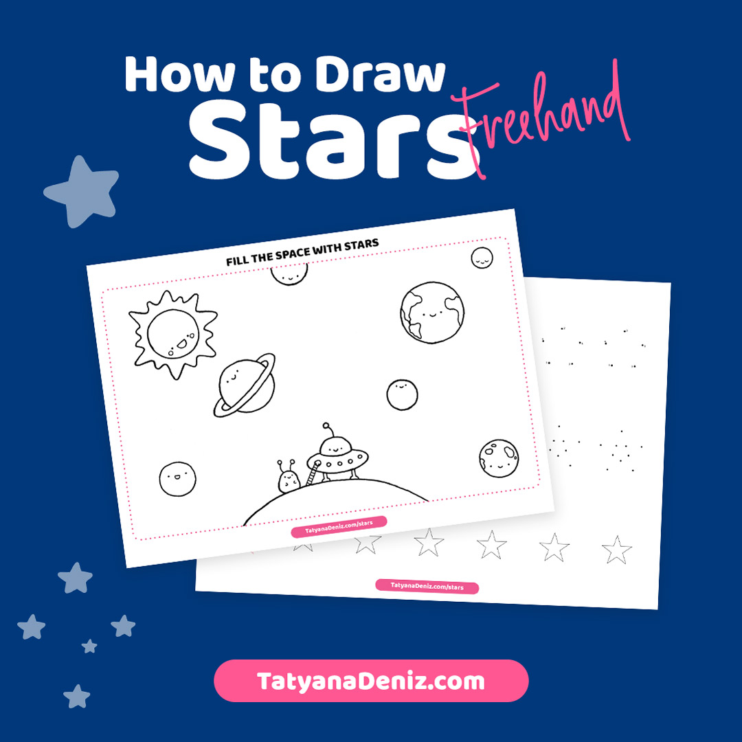 How To Draw A Star Freehand With Free Printable Worksheets