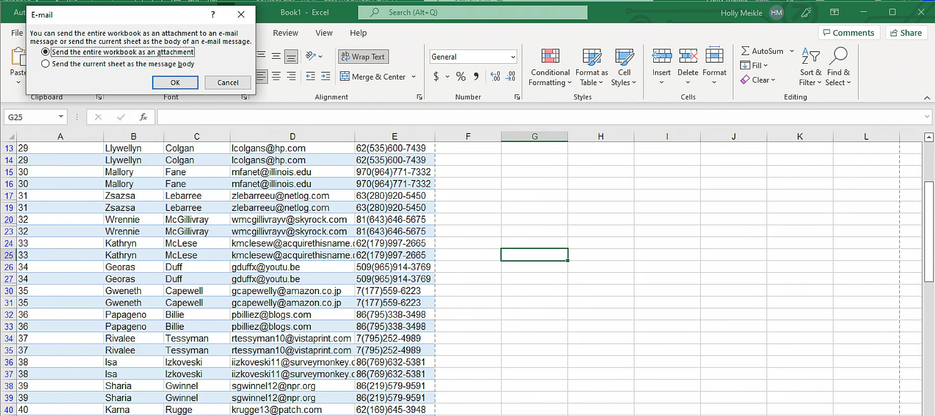 How To Email An Excel Spreadsheet Multiple Solutions Layer Blog