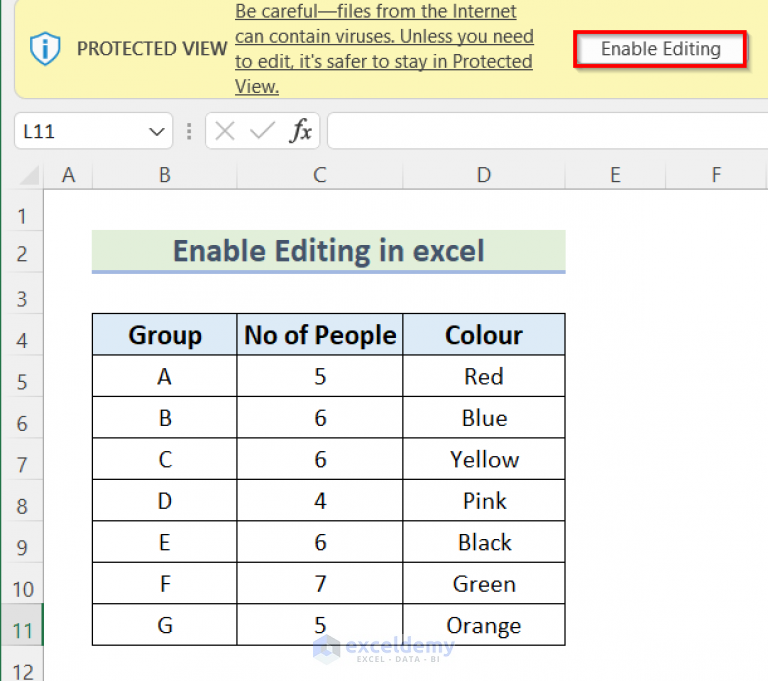 How To Enable Editing In Excel 5 Easy Ways In 2022 Excel Tutorials Excel Learning Microsoft