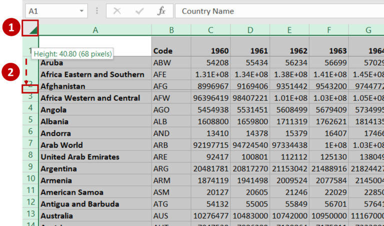 How To Expand All Rows In Excel Spreadcheaters