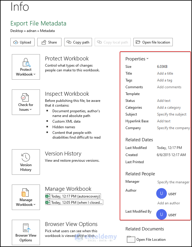 How To Export File Metadata To Excel 3 Effective Methods