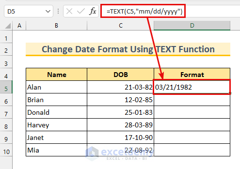 How To Extract And Change Date Format In Excel