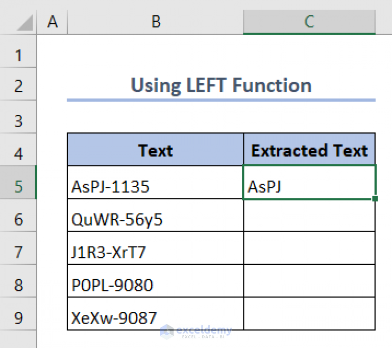 How To Extract Text From A Cell In Excel 5 Ways Exceldemy