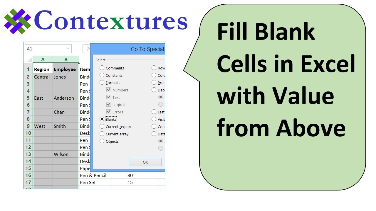 Master Excel: Fill Blank Cells Quickly