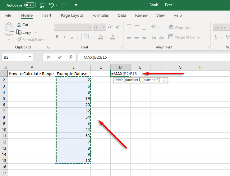 How To Find And Calculate Range In Excel Onlineguys