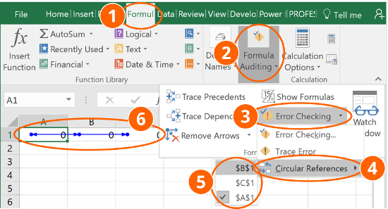 How To Find Circular References In Excel