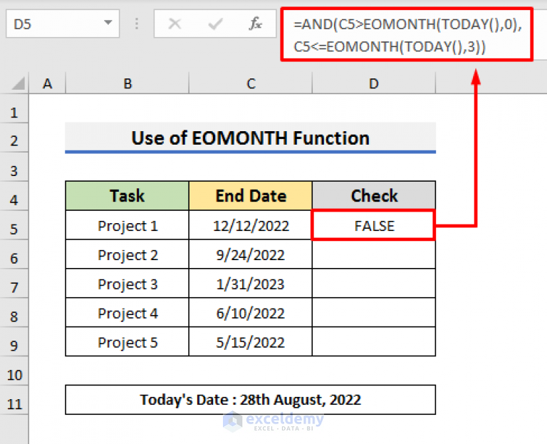 How To Find If Date Is Within 3 Months In Excel 5 Easy Ways