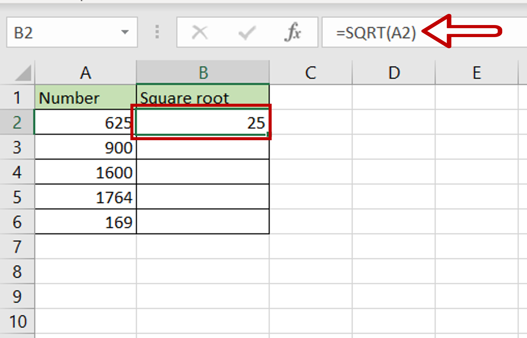 How To Find Square Root In Excel Spreadcheaters