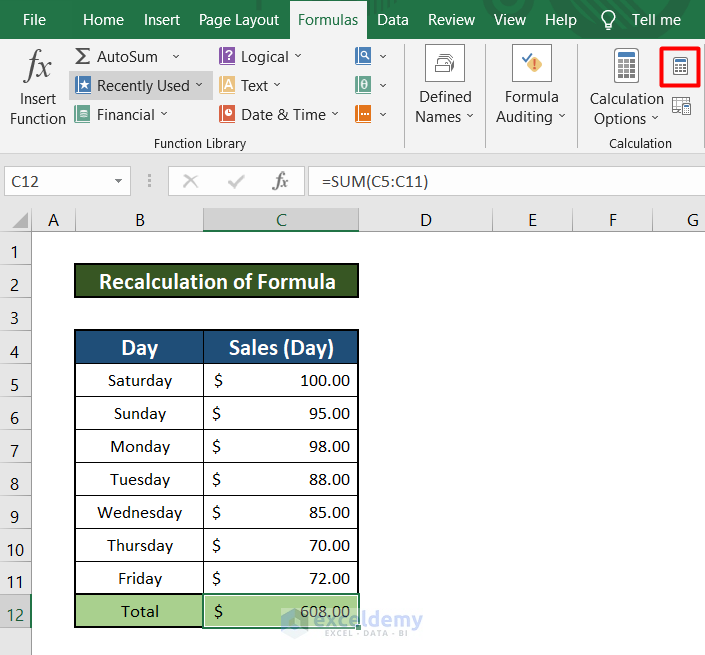 How To Fix Formula In Excel 9 Easy Methods Exceldemy