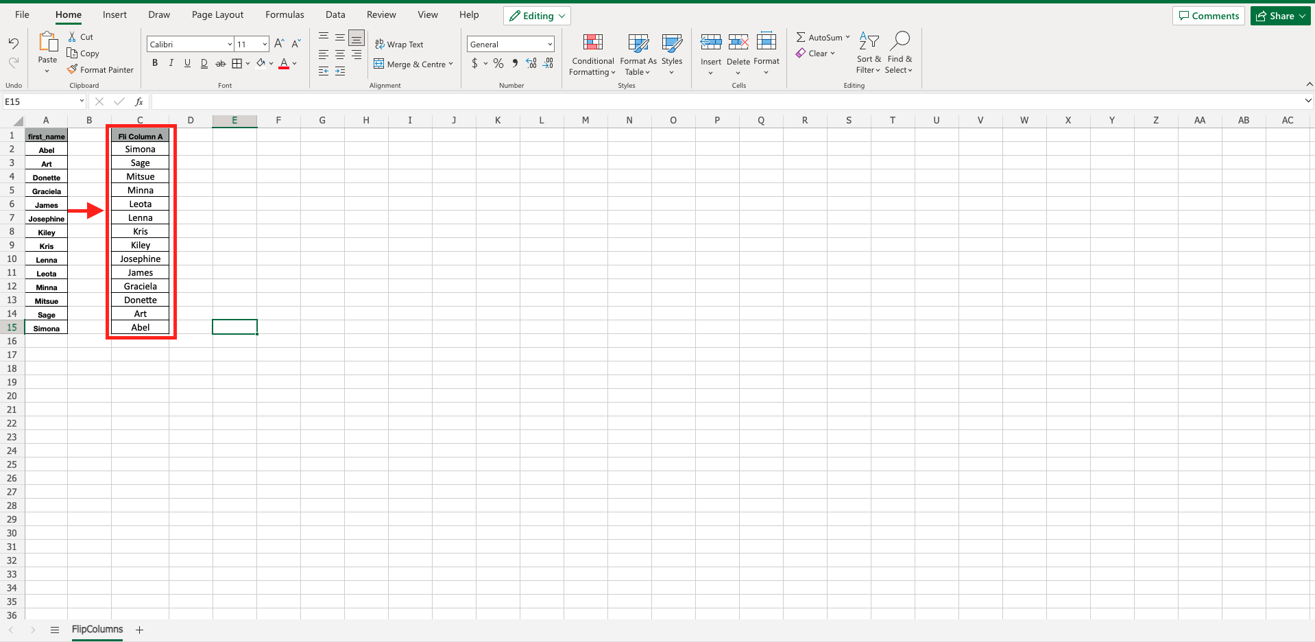 How To Flip Columns In Excel Spreadcheaters