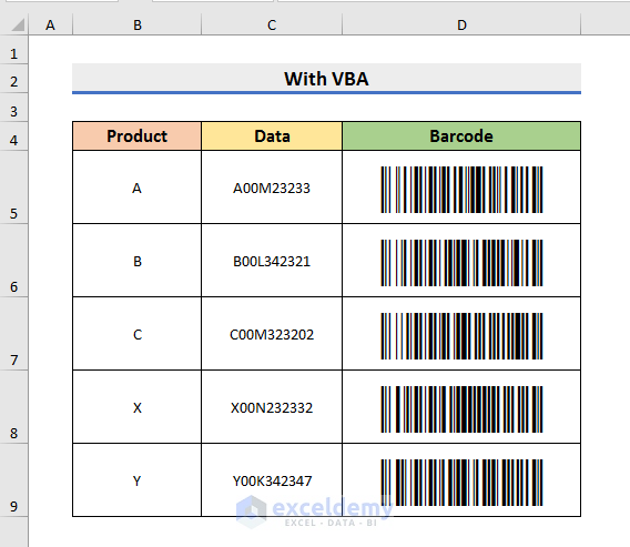 How To Generate Code 128 Barcode Font For Excel Exceldemy