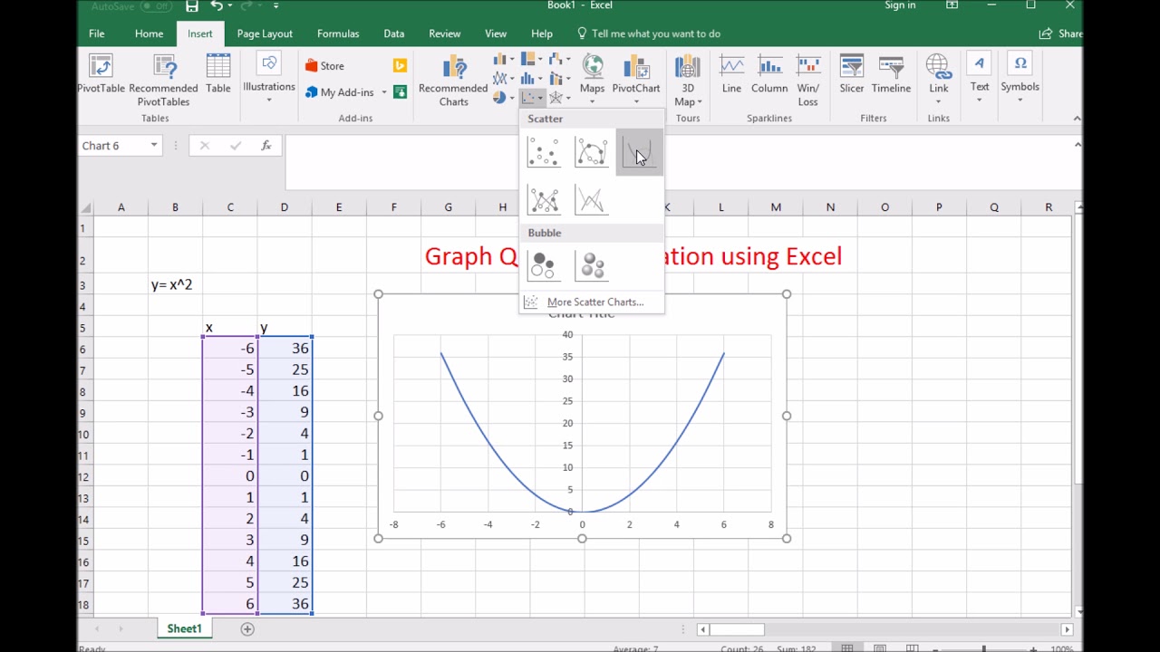 How To Graph An Equation In Excel