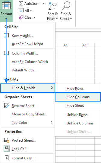 How To Hide Column Numbers In Excel Printable Templates Free