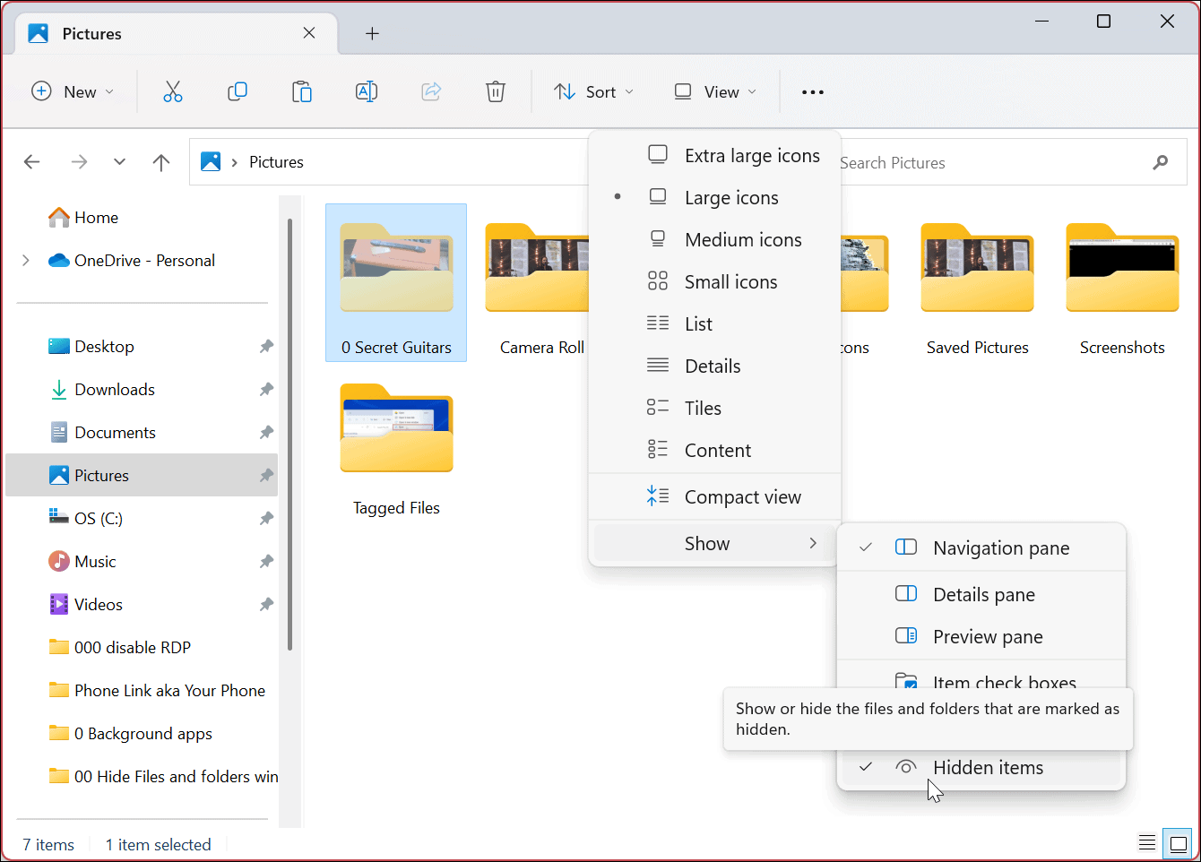 How To Hide Files And Folders On Windows 11