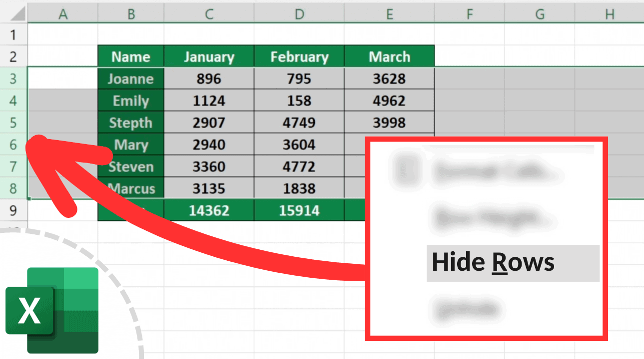 How To Hide Rows In Excel Beginner S Guide Sheet Leveller