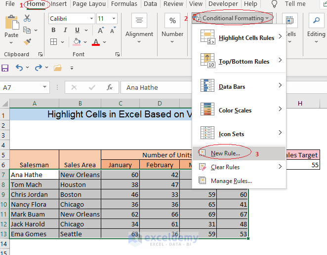 How To Highlight Cells And Text In Microsoft Excel Helpdeskgeek