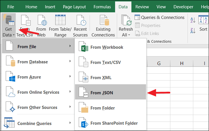 How To Import Json Data Into Excel