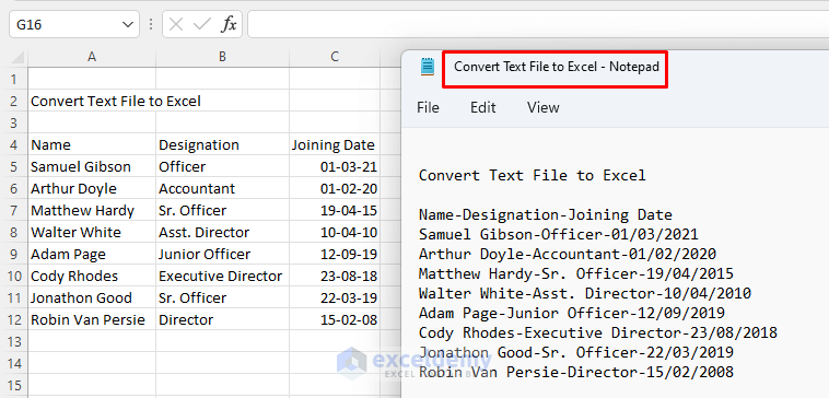 How To Import Txt File To Excel Sheet In A Nice Format Youtube