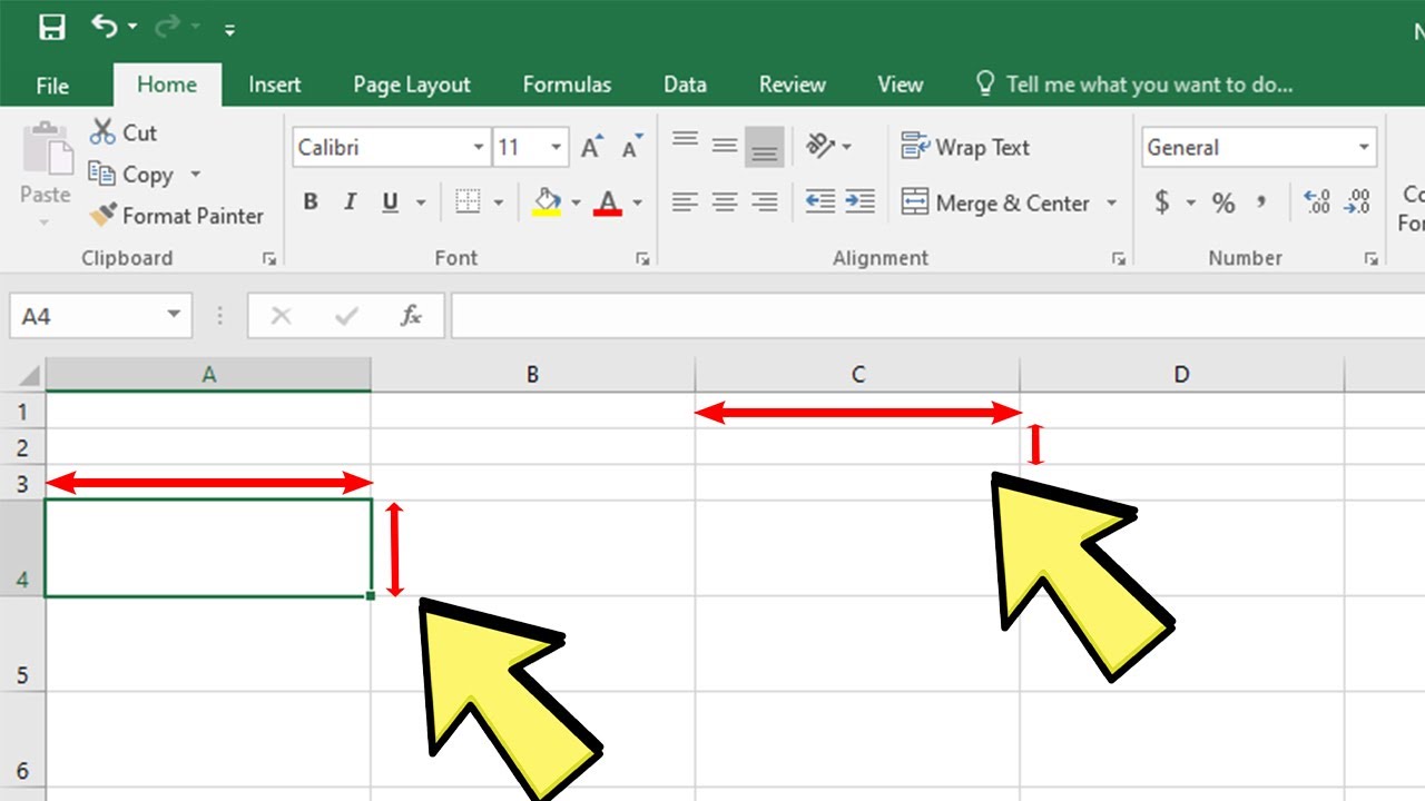 How To Increase Cell Size In Excel Youtube