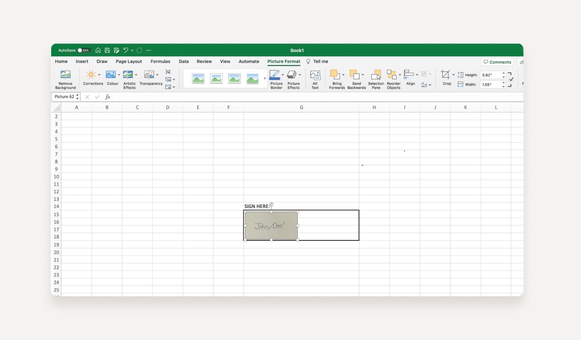 How To Insert A Signature In Excel 4 Ways To Sign It Signaturely