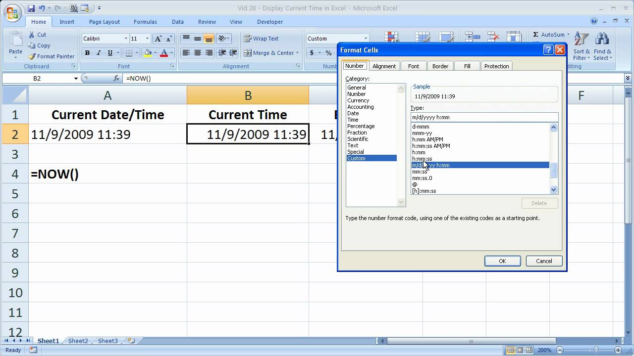 How To Insert Current Date And Time In Microsoft Excel