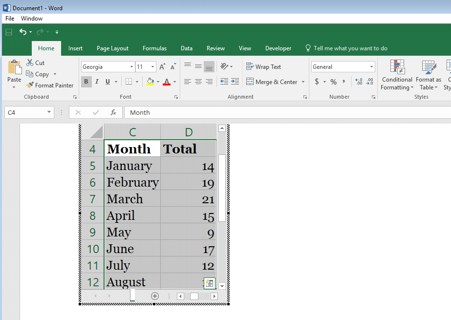 How To Insert Excel Sheet In Word File Printable Forms Free Online