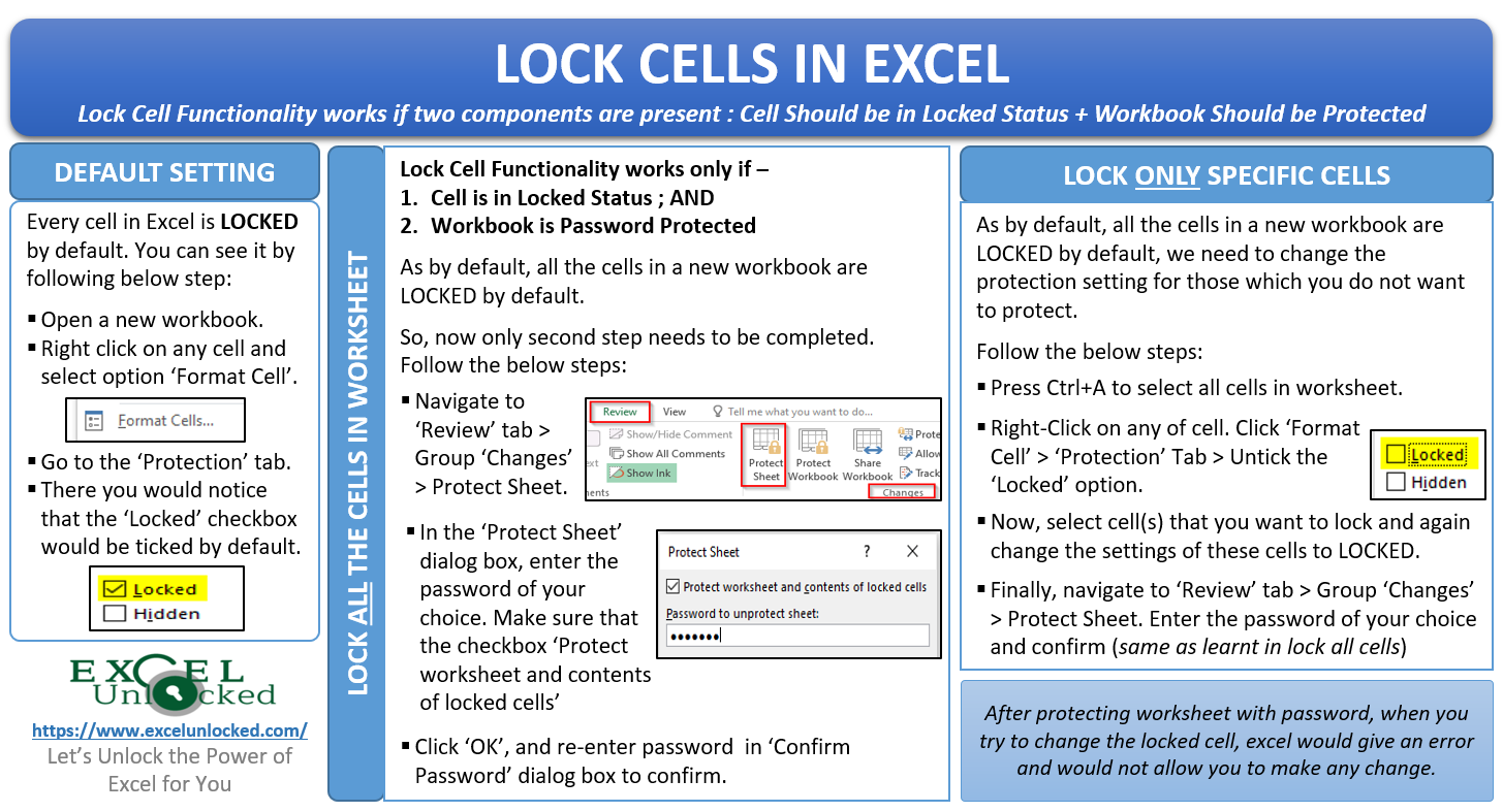 How To Lock Multiple Cells In Excel 6 Suitable Methods Exceldemy